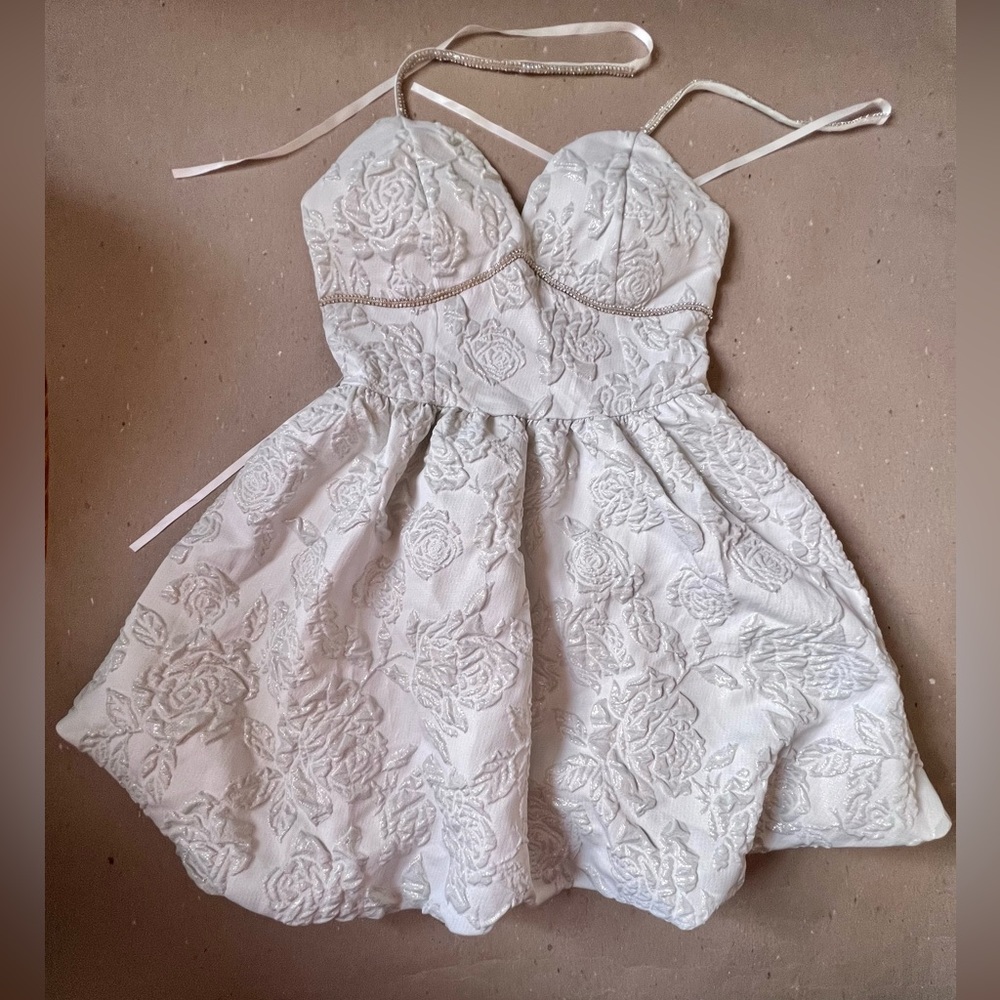 Yiya You Puffball Hem Mini Dress